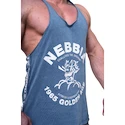 Herren T-Shirt Nebbia NEBBIA x OLYMPIA Washed Muscle Back Stringer GOLDEN AGE 791 blue
