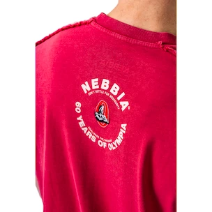 Herren T-Shirt Nebbia NEBBIA x OLYMPIA Washed Oversized T-Shirt GOLDEN AGE 790 red