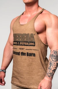 Herren T-Shirt Nebbia  Washed-off Oversized Stringer MAX OUT 359 Light Brown