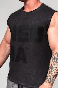 Herren T-Shirt Nebbia  Washed-off Tank Top BEASTIN' 361 Black