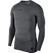Herren T-Shirt Nike Pro Top LS Compression Carbon Heather