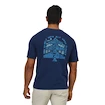 Herren T-Shirt Patagonia  How to Save Responsibili Current Blue