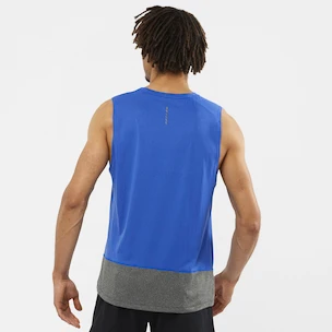 Herren T-Shirt Salomon Cross Run Tank Nautical Blue/Black