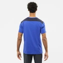 Herren T-Shirt Salomon  Essential Colorblock Nautica Blue