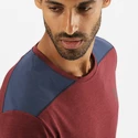 Herren T-Shirt Salomon  Outline SS Tee Cabernet