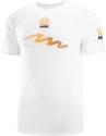 Herren T-Shirt Salomon Sense Aero SS Tee White/Autumn Blaze