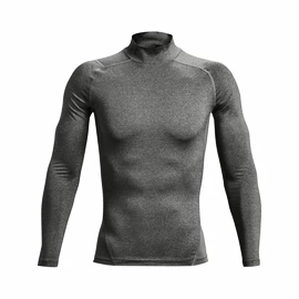 Herren T-Shirt Under Armour HeatGear Armour Comp Mock LS Gray