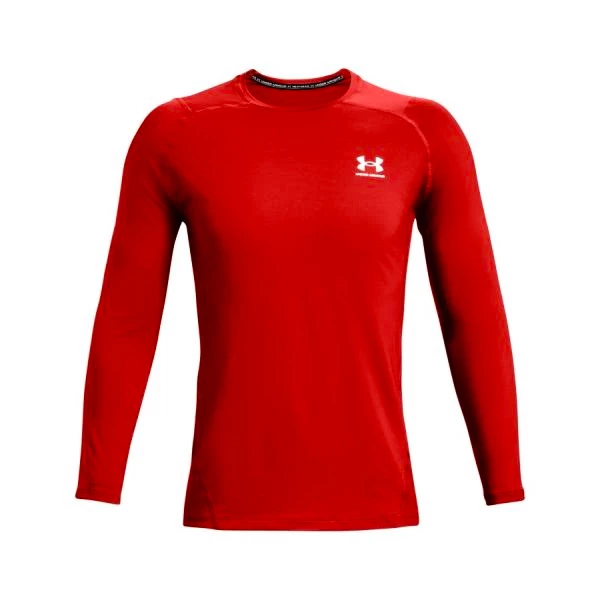 Herren T Shirt Under Armour HeatGear HeatGear Armour Fitted LS Radiant Red M