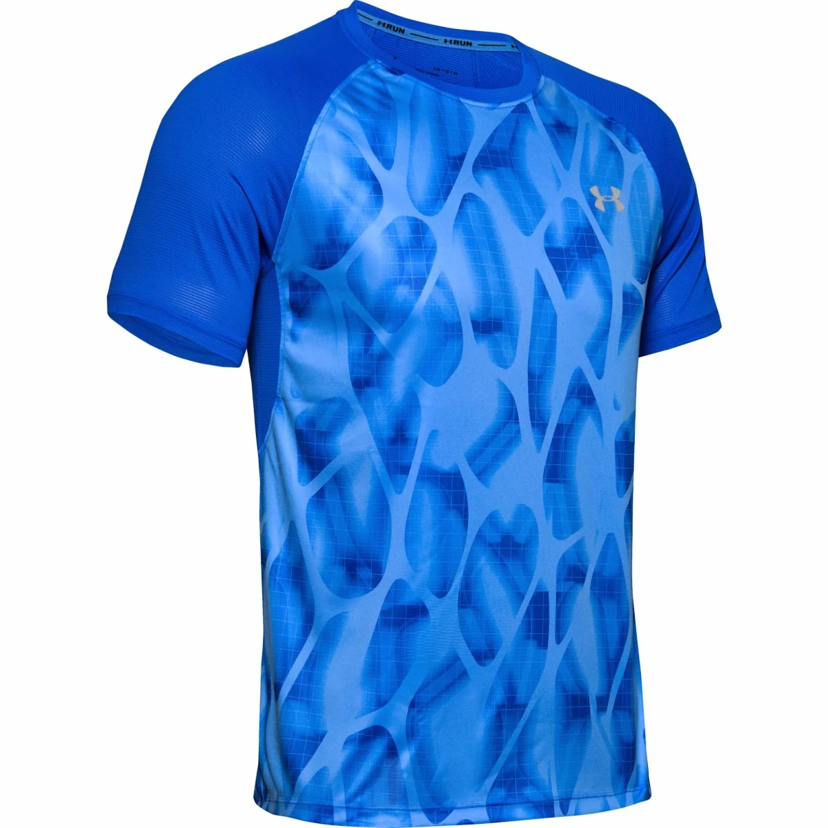 Herren T-Shirt Under Armour Qualifier ISO-Chill Printed Blue