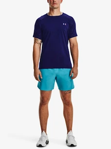 Herren T-Shirt Under Armour  Rush Emboss SS-BLU XS