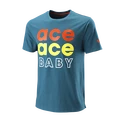 Herren T-Shirt Wilson  Ace Ace Baby Tech Tee Blue Coral