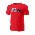 Herren T-Shirt Wilson  Script Eco Cotton Tee-Slimfit Red