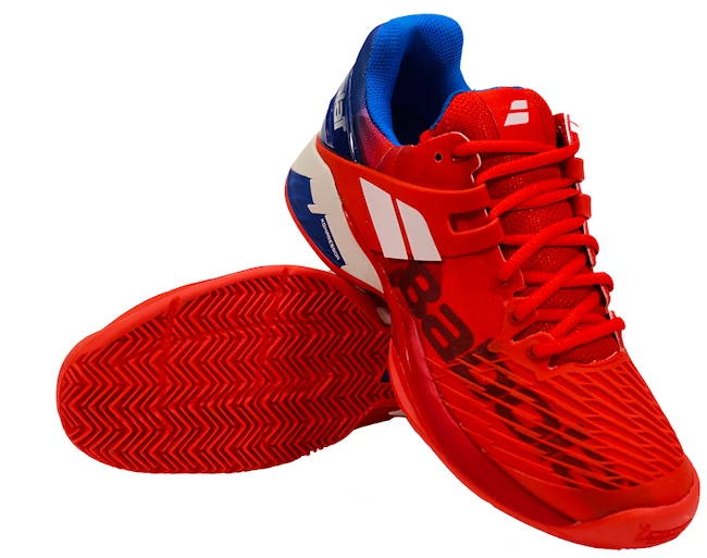 Herren Tennisschuhe Babolat Propulse Fury Clay Red Blue Sportega