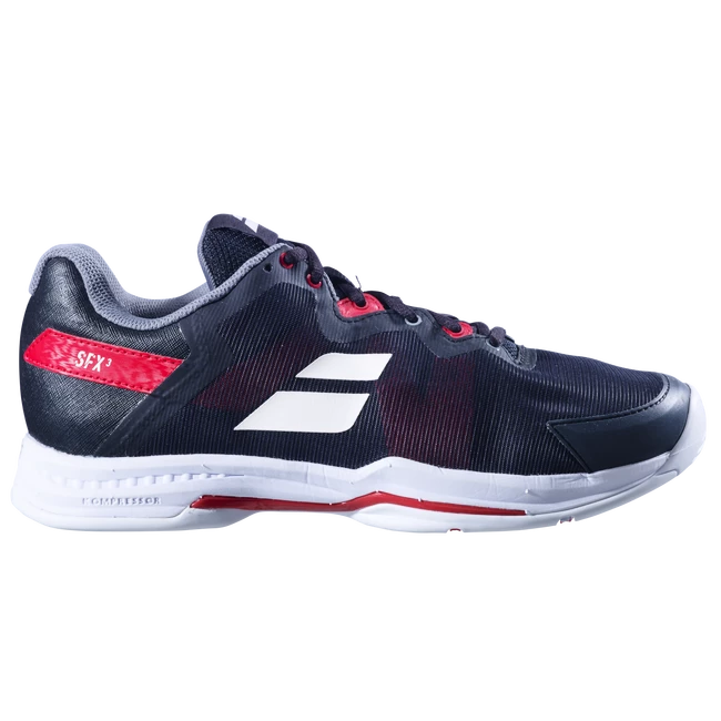 Herren Tennisschuhe Babolat SFX 3 All Court Men Black Poppy Red