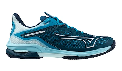 Herren Tennisschuhe Mizuno Wave Exceed TOUR 6 AC Moroccan Blue/White/Blue Topaz  EUR 42