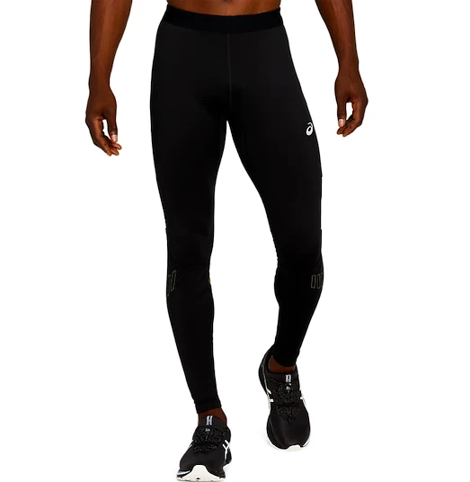 Herren Unterhose Asics Lite Show Winter Tight Black Green S