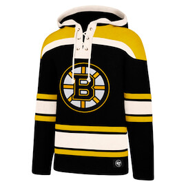 Hockey Hoodie 47 Brand Lacer Hood NHL Boston Bruins David Pastrnak 88