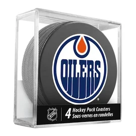 Hockey-Puck Inglasco Inc. Coasters Cube Edmonton Oilers