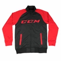 Jacke CCM Track Jacket Heather Black/Red SR