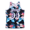 Jersey Mitchell & Ness Floral Swingman NBA Los Angeles Lakers Shaquille O'Neill 34