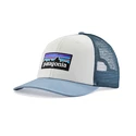 Kappe Patagonia  P-6 Logo Trucker Hat White/Light Plume