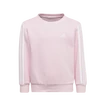 Kinder Hoodie adidas  Essentials 3-Stripes Crew Neck Clear Pink