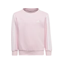 Kinder Hoodie adidas  Essentials 3-Stripes Crew Neck Clear Pink