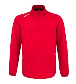 Kinder Hoodie CCM LOCKER ROOM FLEECE 1/4 ZIP Red