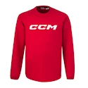 Kinder Hoodie CCM  LOCKER ROOM FLEECE CREW Red