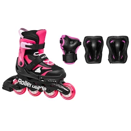 Kinder Inline Skates Rollerblade Microblade Combo Black/Pink