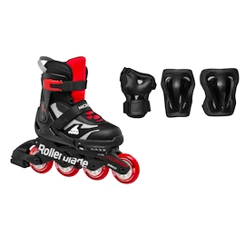 Kinder Inline Skates Rollerblade Microblade Combo Black/Red