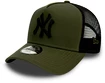 Kinder Kappe New Era 9Forty Trucker League Essential MLB New York Yankees Olive/Black