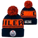 Kinder Mütze Outerstuff Pattern Jacquard Cuff Pom NHL Edmonton Oilers