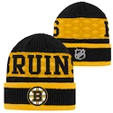 Kinder Mütze Outerstuff Puck Pattern Cuffed Knit NHL Boston Bruins