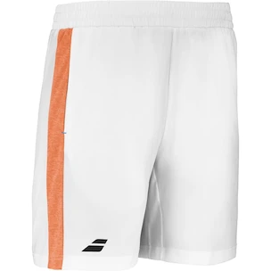 Kinder Shorts Babolat  Play Short Boy White/Orange 8 - 10 Jahre