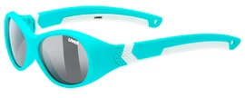 Kinder Sportbrille Uvex Sportstyle 510 Turquoise White Mat/Smoke (Cat. 3)