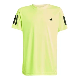 Kinder T-Shirt adidas B Club 3 Stripes Tee Lucid Lemon