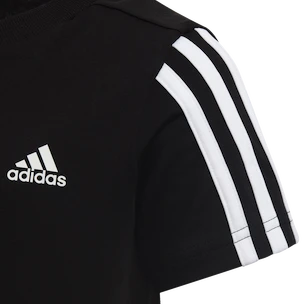 Kinder T-Shirt adidas  Essentials 3-Stripes T-Shirt Black