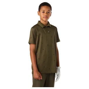 Kinder T-Shirt CCM  Polo Print Khaki Green