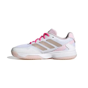 Kinder Tennisschuhe adidas  Ubersonic Kids Off White/Silver Metallic