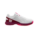 Kinder Tennisschuhe Wilson Rush Pro Jr L White/Beet Red
