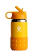 Kinder Trinkflasche Hydro Flask  12 OZ WIDE MOUTH STRAW LID & BOOT CANARY