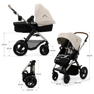 Kinderwagen Kinderkraft Moov 2 3in1 Moonlight Grey