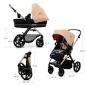 Kinderwagen Kinderkraft Moov 2 3in1 Sand Beige Eva Wheels