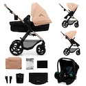 Kinderwagen Kinderkraft Moov 2 3in1 Sand Beige Eva Wheels