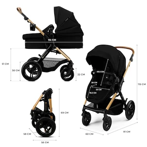 Kinderwagen Kinderkraft Moov 2 XL Pure Black
