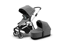 Kinderwagen Thule Sleek Grey Melange + Thule Sleek Bassinet