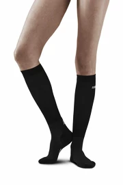 Kompressionssocken für Frauen CEP RECOVERY Black/Black