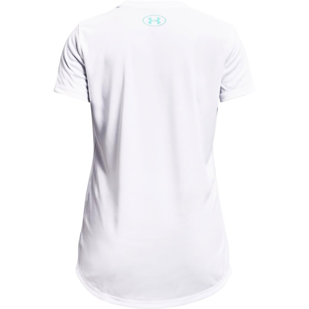 Mädchen T-Shirt Under Armour Tech Big Logo Print Fill SS weiss