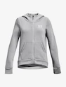 Mädchen Hoodie  Under Armour  Rival Fleece LU FZ Hoodie-GRY S
